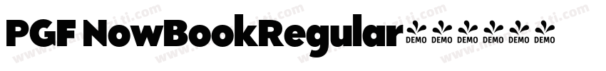 PGF NowBookRegular字体转换